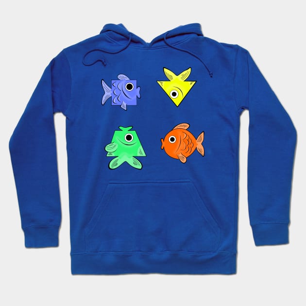 Colorful fish pattern Hoodie by MariRiUA